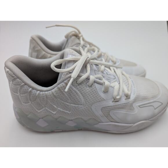 PUMA MB.01 Lo Team Colors - Triple White - Size 10.5 - Pure Money- Metallic Melo - Picture 4 of 9